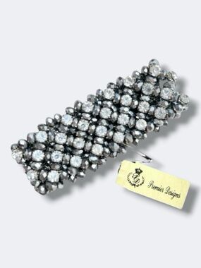 Premier Designs Bling It On Bracelet Silver Crystal Stretch Rhinestone Beaded